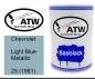 Preview: Chevrolet, Light Blue Metallic, 25 (1981): 500ml Lackdose, von ATW Autoteile West.